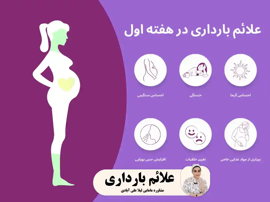 ریزترین علائم بارداری در هفته اول