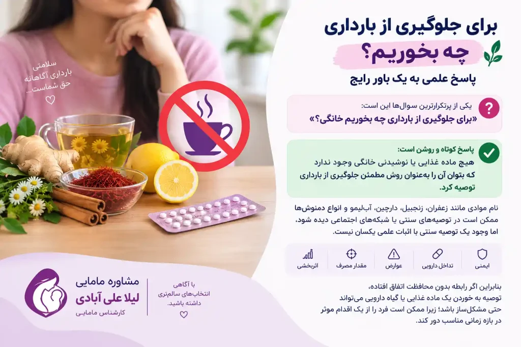ساده ترین روش جلوگیری از بارداری خانگی