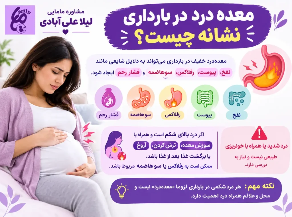 درمان خانگی معده درد در بارداری+برای معده درد در بارداری چی بخوریم