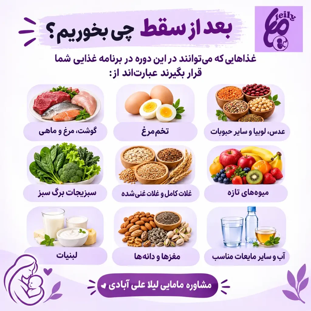 بعد از سقط چی بخوریم رحم گرم بشه