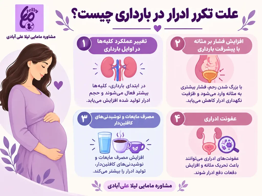 زمان شروع تکرر ادرار در بارداری