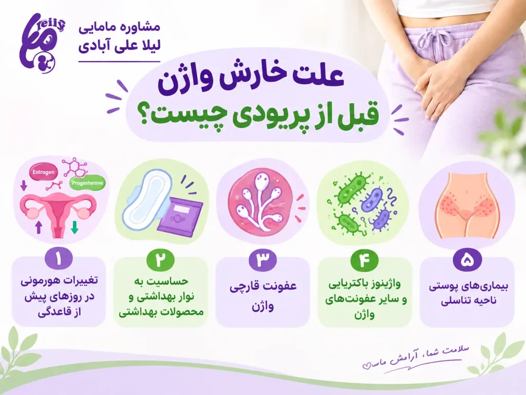 درمان و علت خارش واژن قبل از پریودی