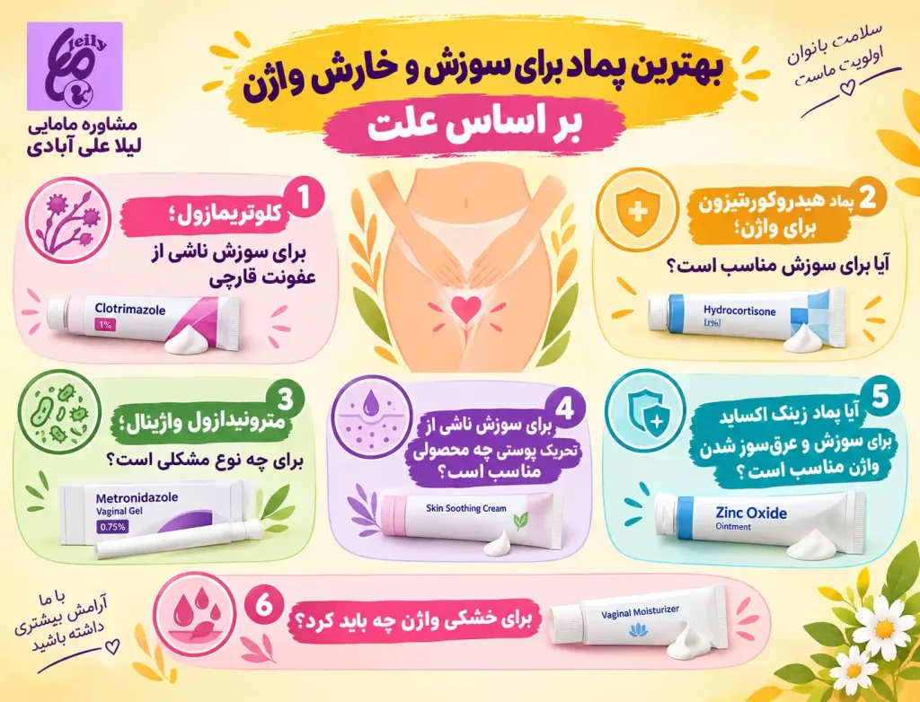 بهترین پماد برای سوزش واژن+پماد برای سوزش قسمت بیرونی واژن