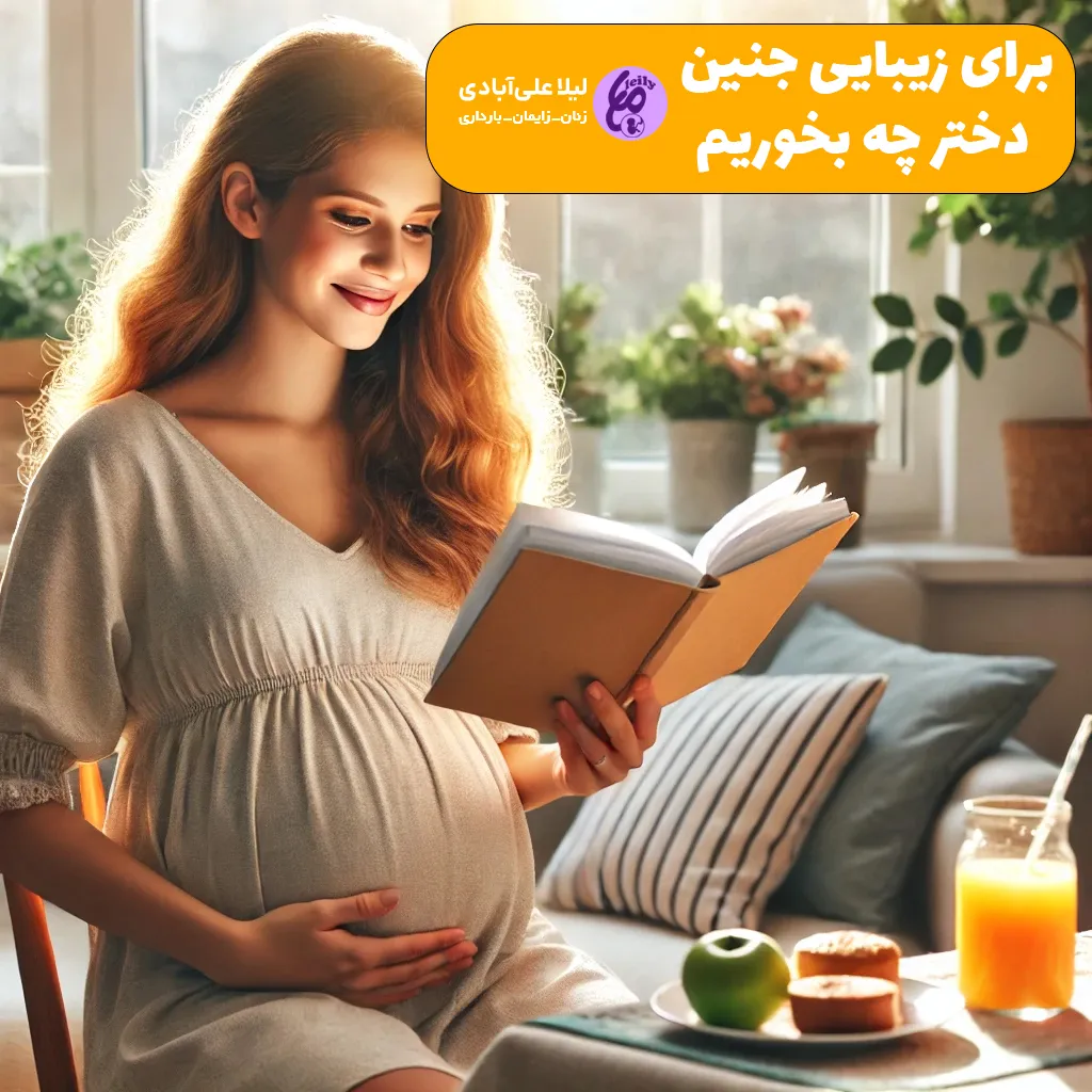 برای زیبایی جنین دختر چه بخوریم