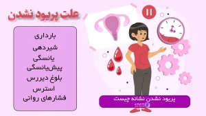 پریود نشدن نشانه چیست