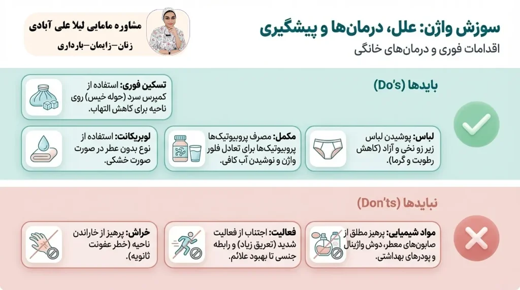 سوزش واژن: علل، درمانها و پیشگیری