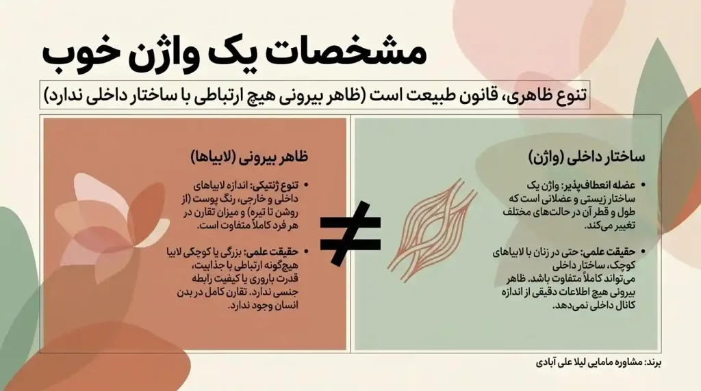 مشخصات یک واژن خوب
