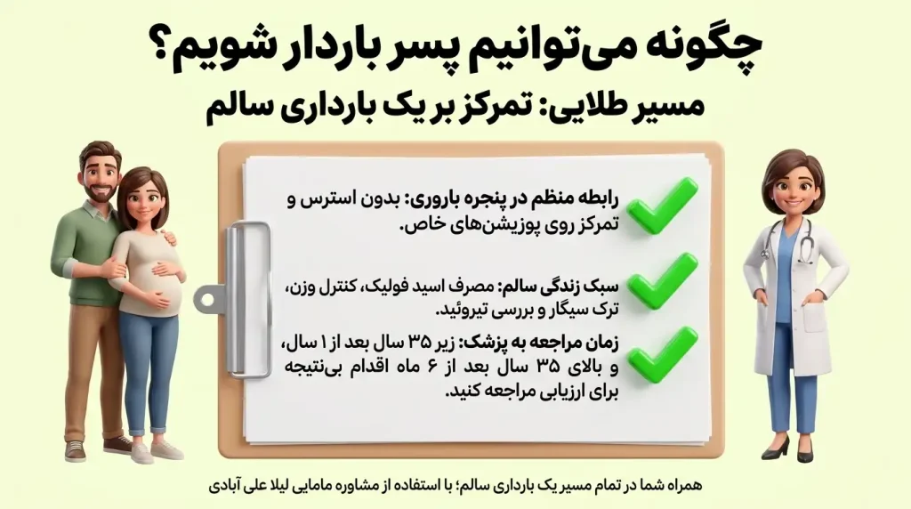 چگونه می‌توانیم پسر باردار شویم؟