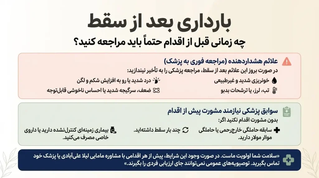 بارداری بعد از سقط