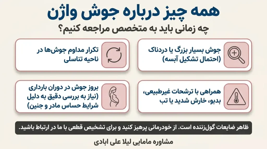 درمان جوش واژن در خانه