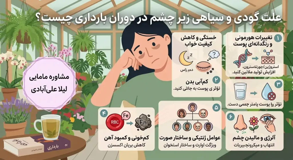 سیاهی زیر چشم در بارداری